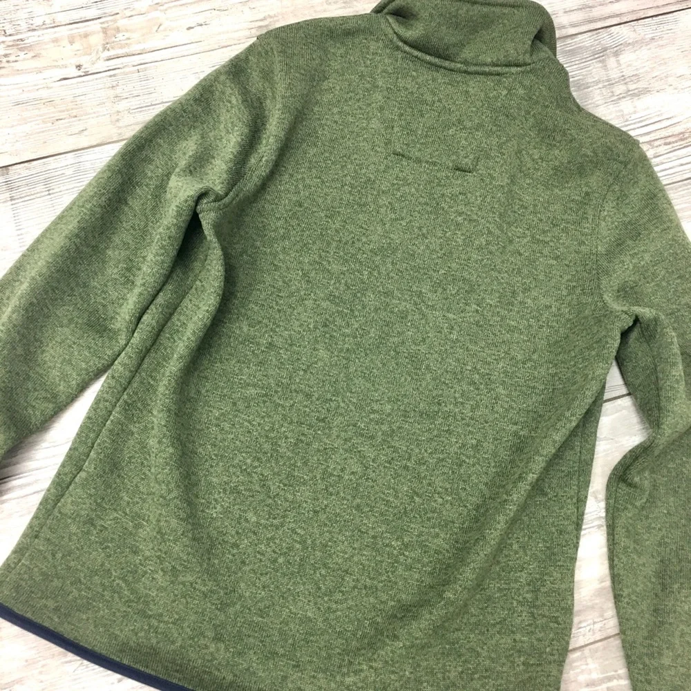 Nautica Men's Green Sweater pullover quarter zip small preppy nautical winter